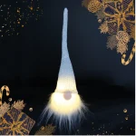 Gnomo LED de Natal 260mm Branco 2xLR44 - Image 3