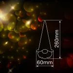 Gnomo LED de Natal 260mm Branco 2xLR44 - Image 2