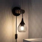 Candeeiro de Parede Madeira e Metal Monah - Image 6