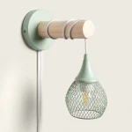 Candeeiro de Parede Madeira e Metal Monah - Image 3