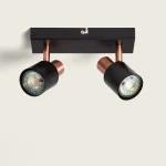 Candeeiro de Teto Orientável Metal 2 Focos Albus Black Rose Large (Produto  descontinuado) - Image 3