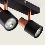 Candeeiro de Teto Orientável Metal 2 Focos Albus Black Rose Large (Produto  descontinuado) - Image 2