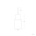 Candeeiro Suspenso Metal e Madeira Kidonge - Image 5