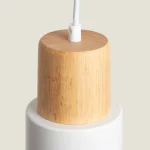 Candeeiro Suspenso Metal e Madeira Kidonge - Image 3