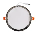 Placa LED Circular SuperSlim 12W Black Corte Ø 155mm - Image 3