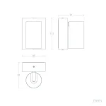 Aplique de Parede Exterior LED 10W Alumínio CCT Seleccionável Kuriya - Image 3